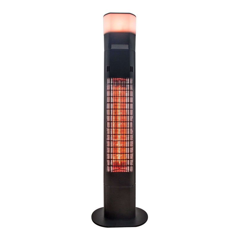 EnerG+  Infrared Electric Outdoor Heater - Freestanding With Gold Tube and Speaker